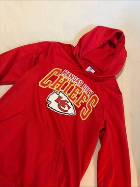Kansas City Chiefs Red Hooded Sweatshirt - Youth XL